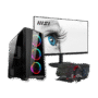 Dell Precision Gaming Raider+MSI Pro Monitor + 4-IN-1 Gaming SET RTX57
