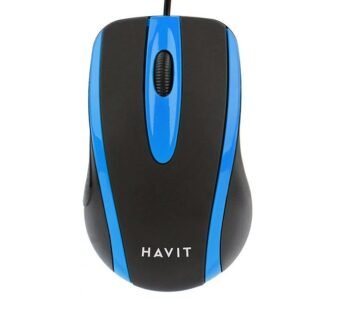 Universal Wired Mouse Havit (black&blue)