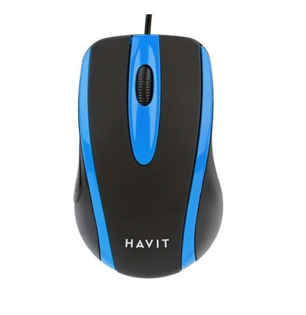 Universal Wired Mouse Havit (black&blue)