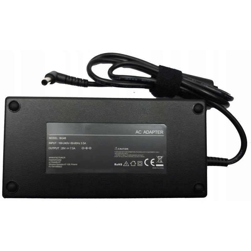 Charger / AC Adapter for Asus 20V 7.5A 150W